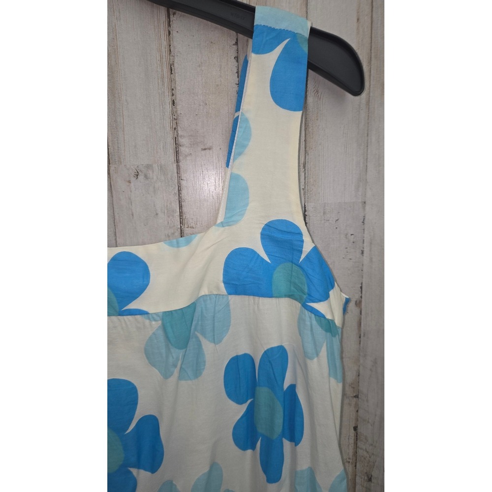 Jacquie The Label M Tiered Maxi Sundress Dress Floral semi-sheer Wide-strap - Picture 9 of 9